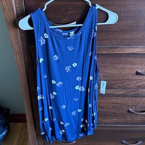 Old Navy Floral Tank Top - Blue
